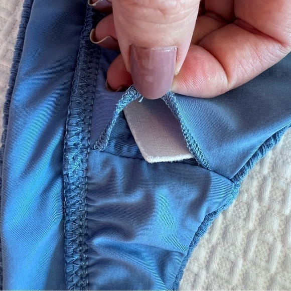 BECCA Blue Banded Triangle Bikini Top - Picture 7 of 16